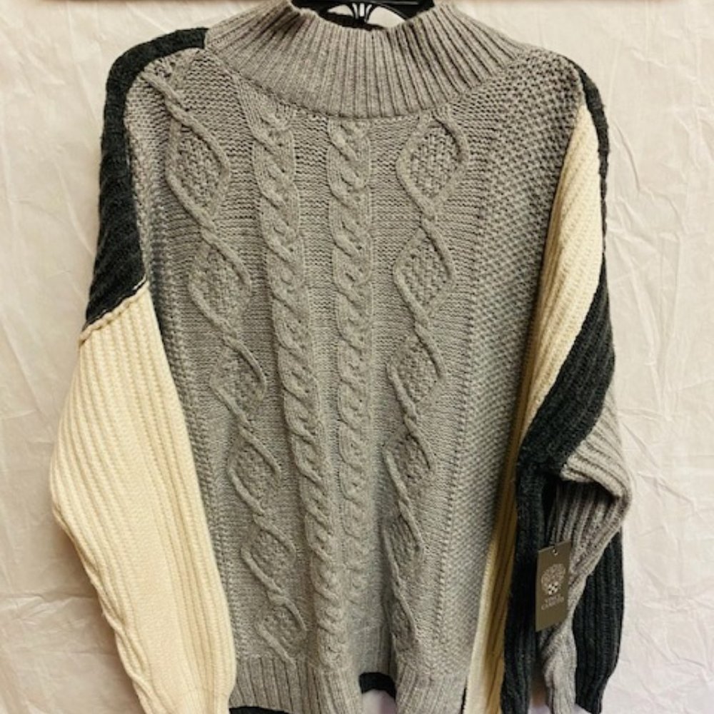 Vince Camuto Vivid Hues Of Grey Sweater